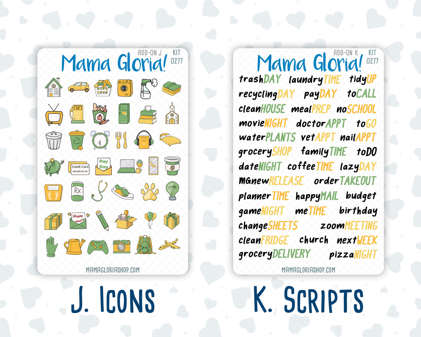 Kit 0277 - Add Ons - August - Sunflower Drama Club - Planner Stickers