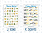 Kit 0277 - Add Ons - August - Sunflower Drama Club - Planner Stickers