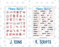 Kit 0294 - Add Ons - September - Rosy Reveria - Planner Stickers