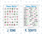 Kit 0267 - Add Ons - May - Flowers For Mama - Planner Stickers