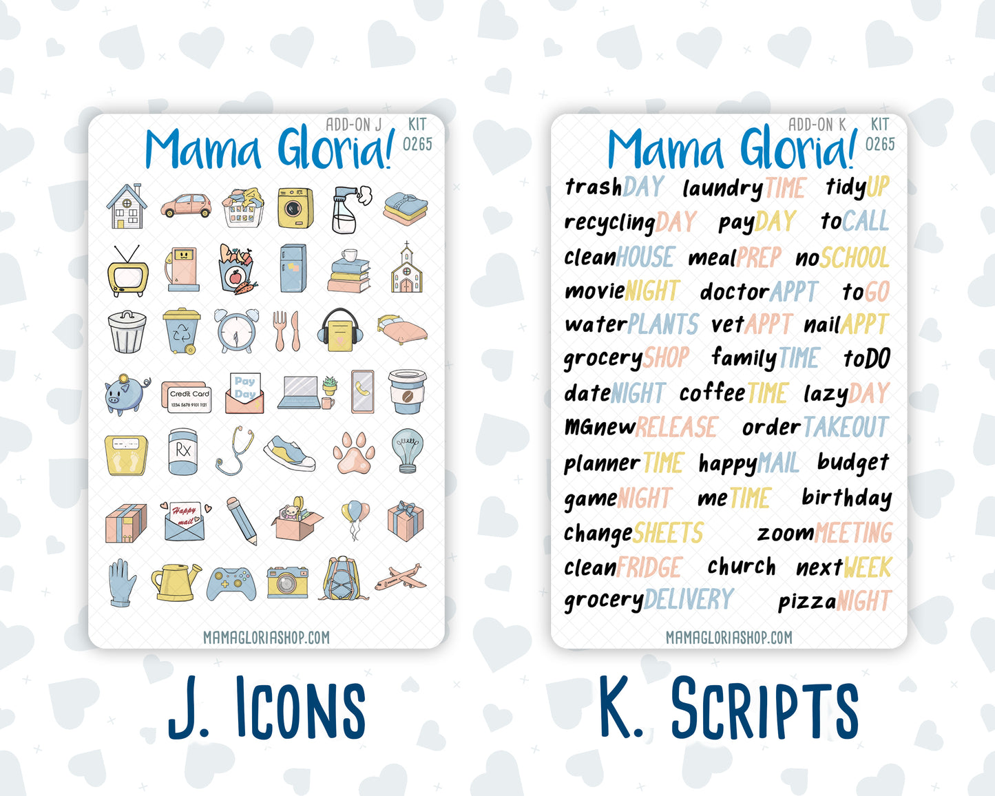 Kit 0265 - Add Ons - May - Honeybee Sky - Planner Stickers