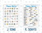 Kit 0265 - Add Ons - May - Honeybee Sky - Planner Stickers