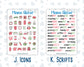 Kit 0276 - Add Ons - July - Melon Crush - Planner Stickers