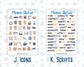 Kit 0248 - Add Ons - January - Midnight Countdown - Planner Stickers