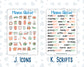 Kit 0278 - Add Ons - August - Oops, All Peaches - Planner Stickers