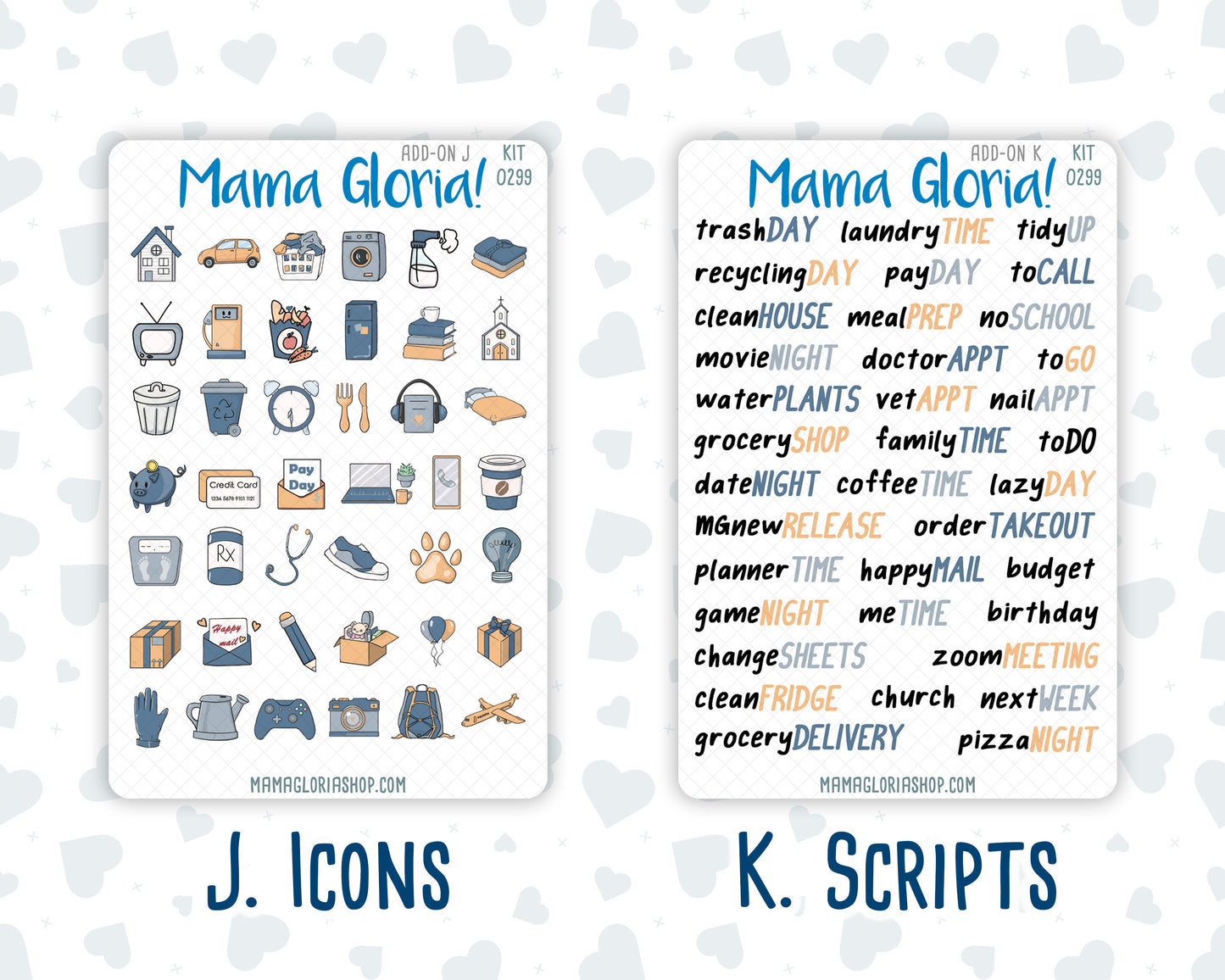 Kit 0299 - Add Ons - October - Book Nook - Planner Stickers