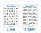 Kit 0299 - Add Ons - October - Book Nook - Planner Stickers