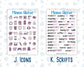Kit 0236 - Add Ons - October - Sweet & Spooky - Planner Stickers