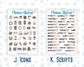 Kit 0238 - Add Ons - October - Starry Autumn Nights - Planner Stickers