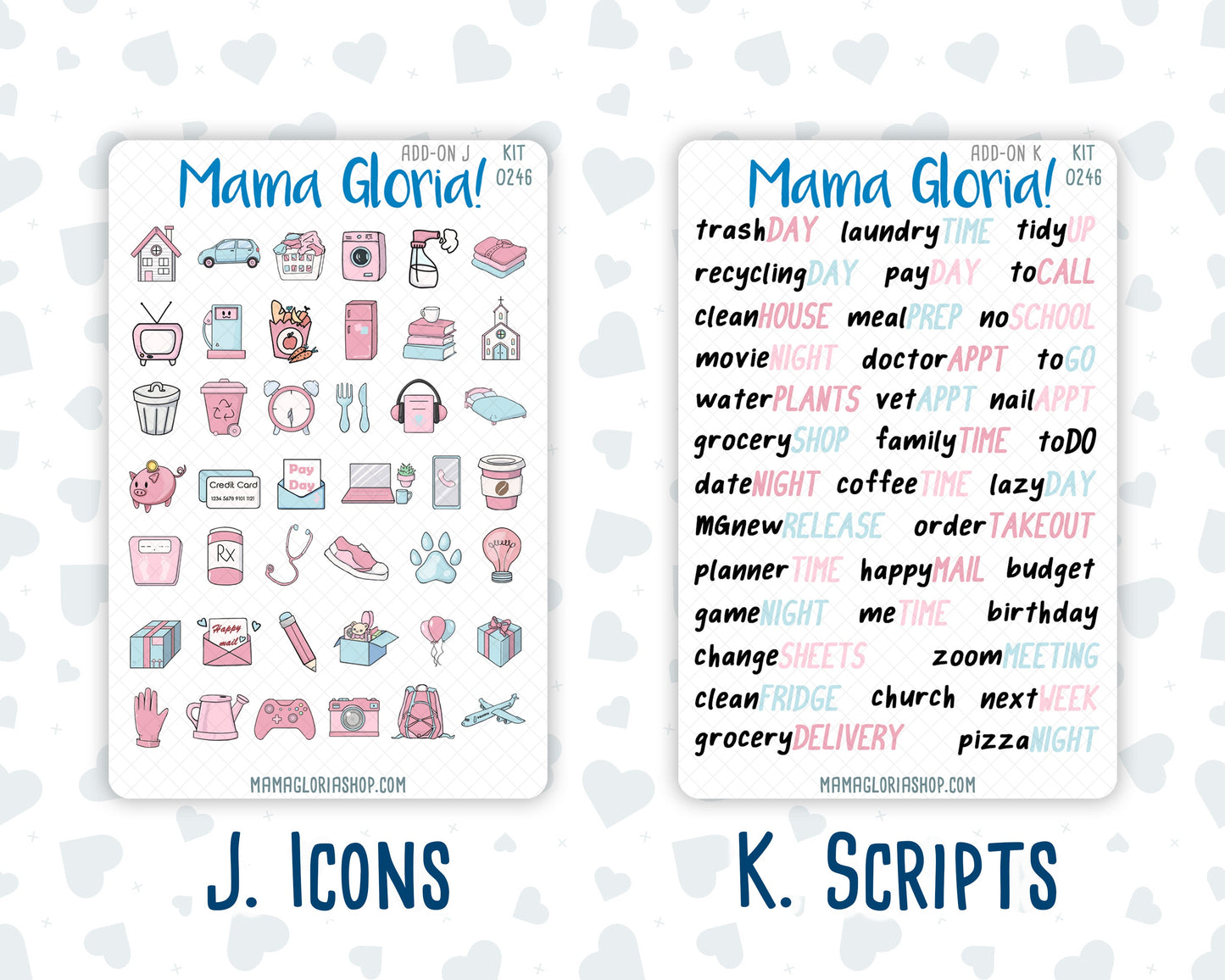 Kit 0246 - Add Ons - December - Gingerbread Sweets - Planner Stickers