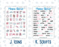Kit 0246 - Add Ons - December - Gingerbread Sweets - Planner Stickers
