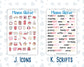 Kit 0254 - Add Ons - February - Valentine Village - Planner Stickers