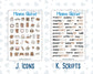 Kit 0303 - Add Ons - November - Into The Woods - Planner Stickers