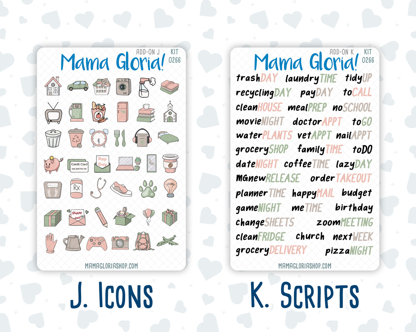 Kit 0266 - Add Ons - May - Froggy Lake Picnic - Planner Stickers