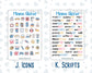 Kit 0305 - Add Ons - December - Sugarplum Parade - Planner Stickers