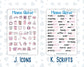 Kit 0253 - Add Ons - February - Rosy Daydreams - Planner Stickers