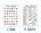 Kit 0232 - Add Ons - September - Heirloom Garden - Planner Stickers