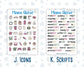 Kit 0307 - Add Ons - December - Velvet Hearth - Planner Stickers