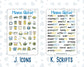 Kit 0274 - Add Ons - July - Sunny Lemon Shore - Planner Stickers