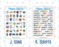 Kit 0304 - Add Ons - November - Autumn In Bloom - Planner Stickers