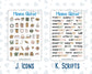 Kit 0243 - Add Ons - November - Boho Autumn - Planner Stickers