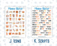 Kit 0241 - Add Ons - November - Pumpkin Latte - Planner Stickers