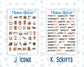 Kit 0237 - Add Ons - October - Forest Folk - Planner Stickers