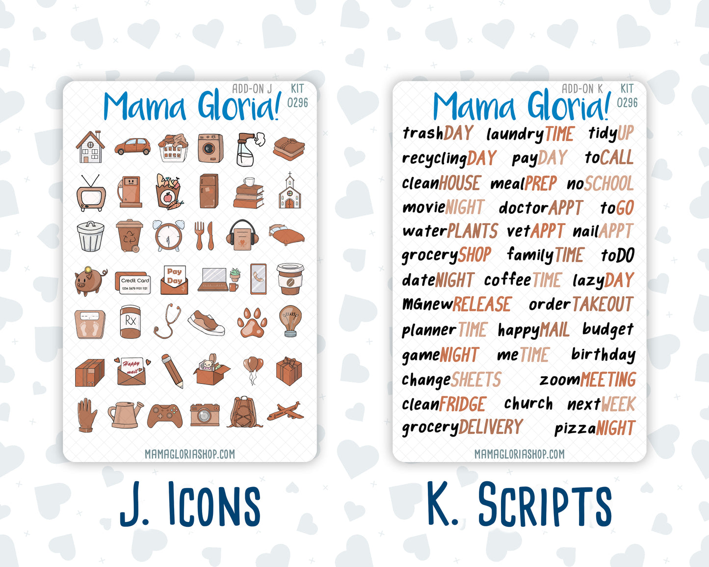 Kit 0296 - Add Ons - September - Coffee Break - Planner Stickers