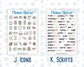 Kit 0244 - Add Ons - December - Santas Village - Planner Stickers