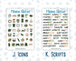 Kit 0242 - Add Ons - November - Cottage Autumn - Planner Stickers