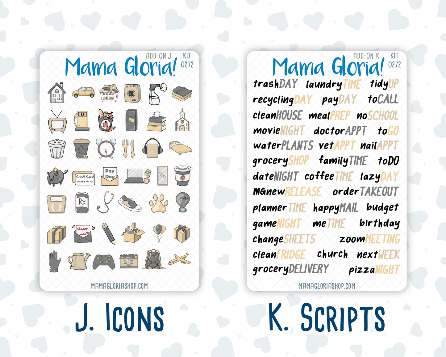 Kit 0272 - Add Ons - May - Graduation - Planner Stickers