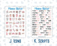 Kit 0297 - Add Ons - October - Pink Spell - Planner Stickers