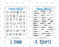 Kit 0250 - Add Ons - Quiet January - Planner Stickers