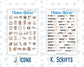 Kit 0301 - Add Ons - November - Sunday Comfort - Planner Stickers