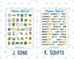 Kit 0226 - Add Ons - July - Tropical Whimsy - Planner Stickers