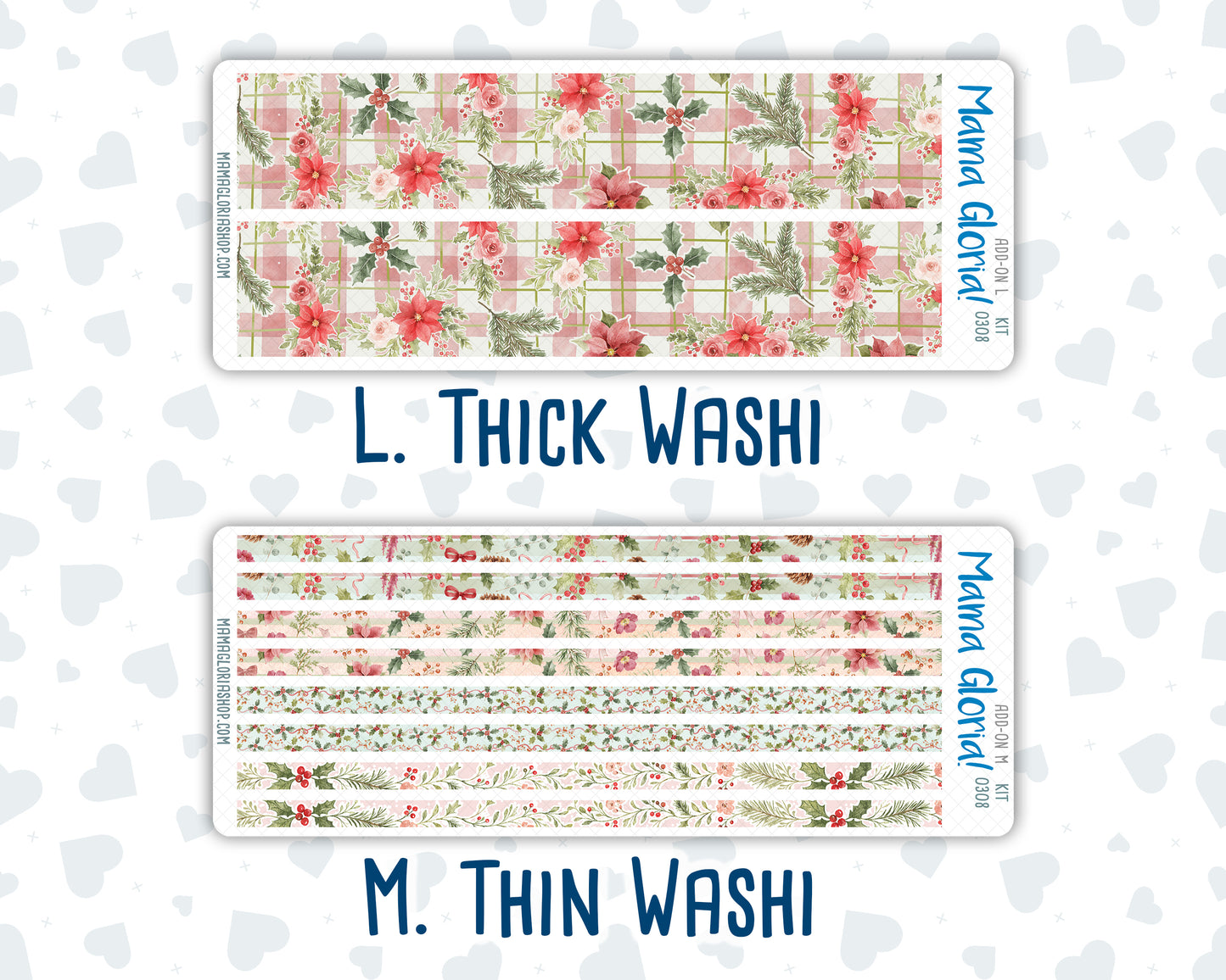 Kit 0308 - Add Ons - December - Knit & Holly - Planner Stickers