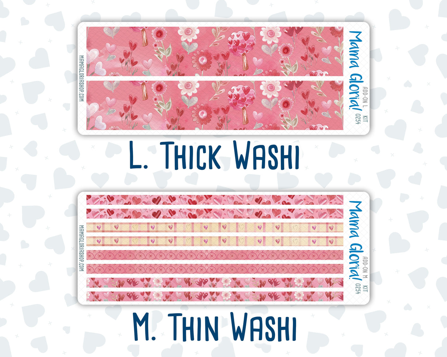 Kit 0254 - Add Ons - February - Valentine Village - Planner Stickers