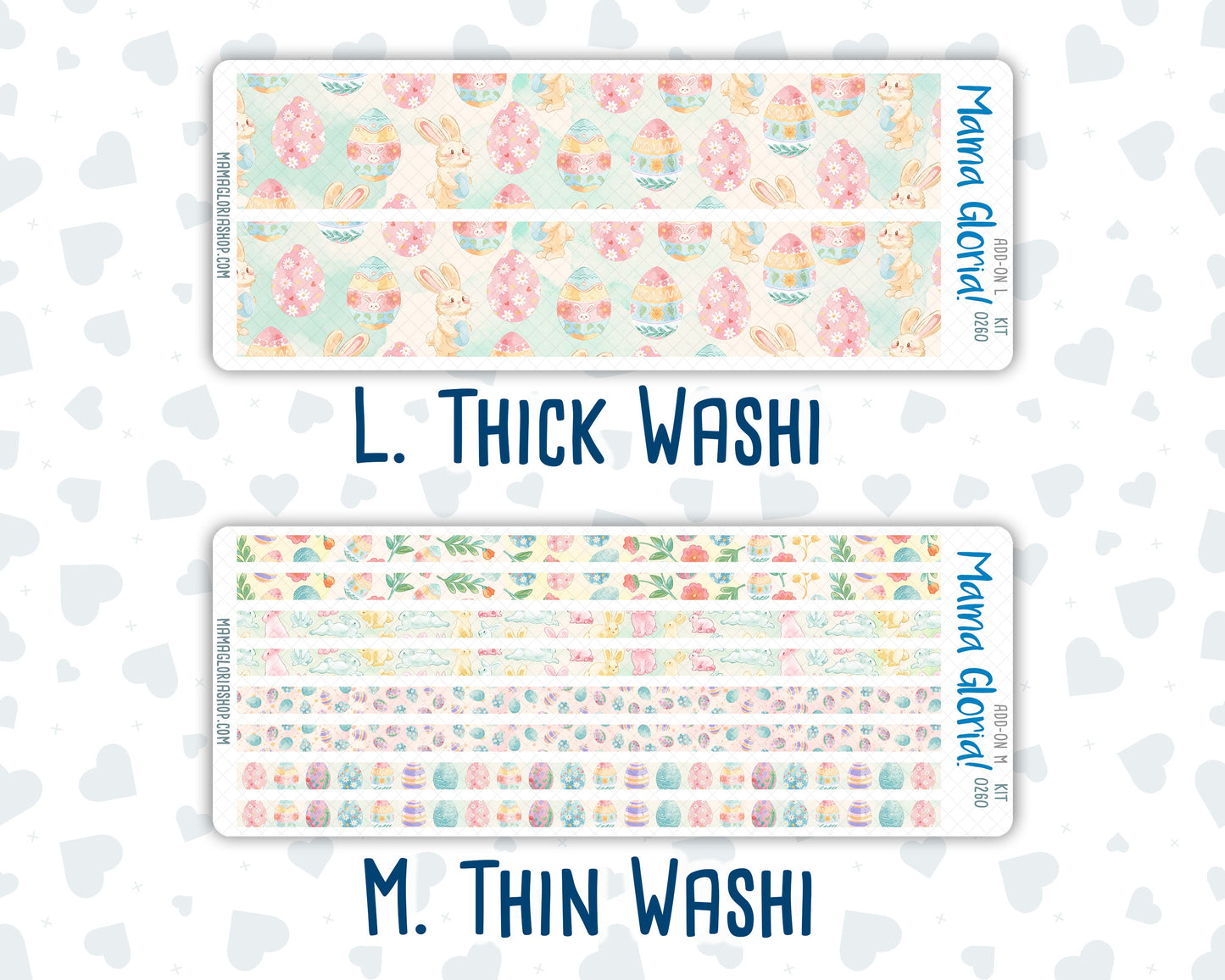 Kit 0260 - Add Ons - April - Pastel Egg Hunt - Planner Stickers