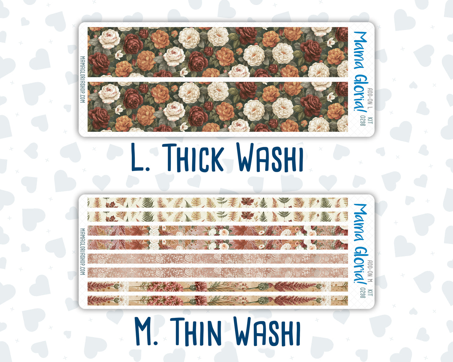 Kit 0298 - Add Ons - October - Velvet Bloom - Planner Stickers