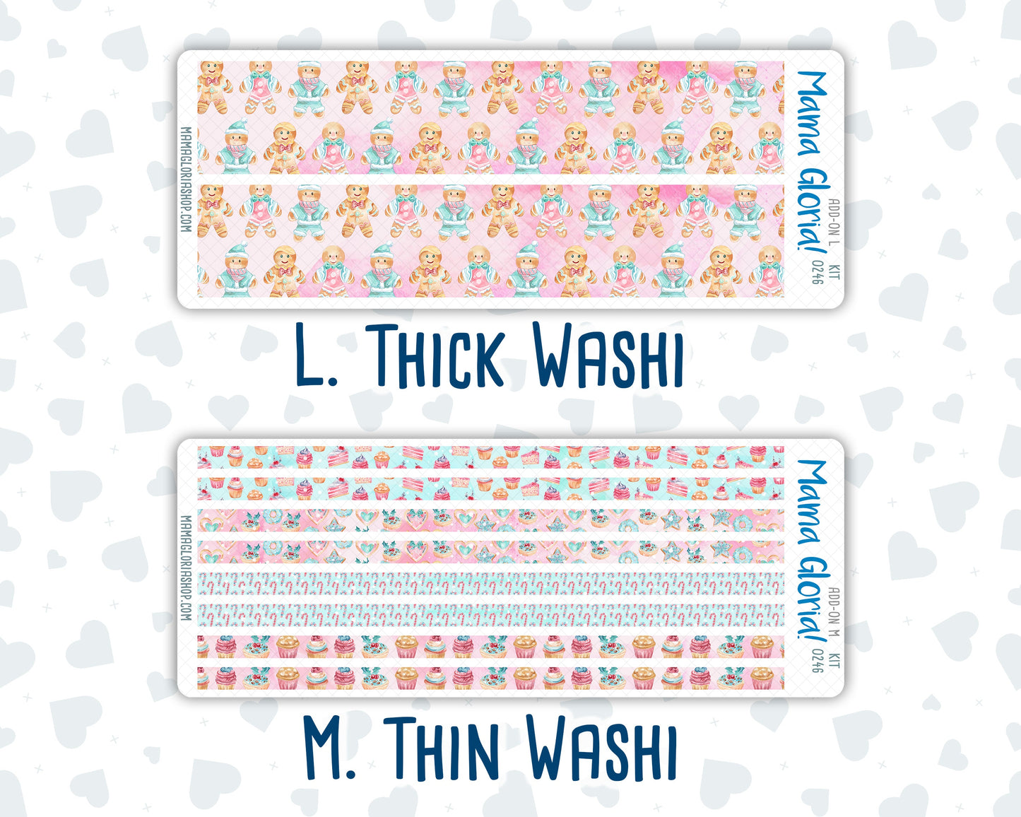 Kit 0246 - Add Ons - December - Gingerbread Sweets - Planner Stickers