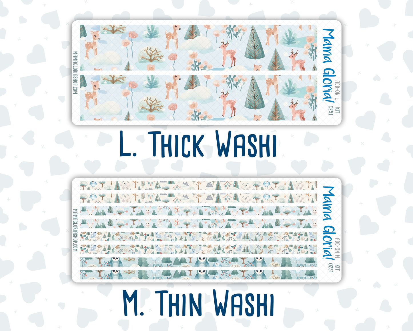 Kit 0251 - Add Ons - January - Pine & Paws - Planner Stickers