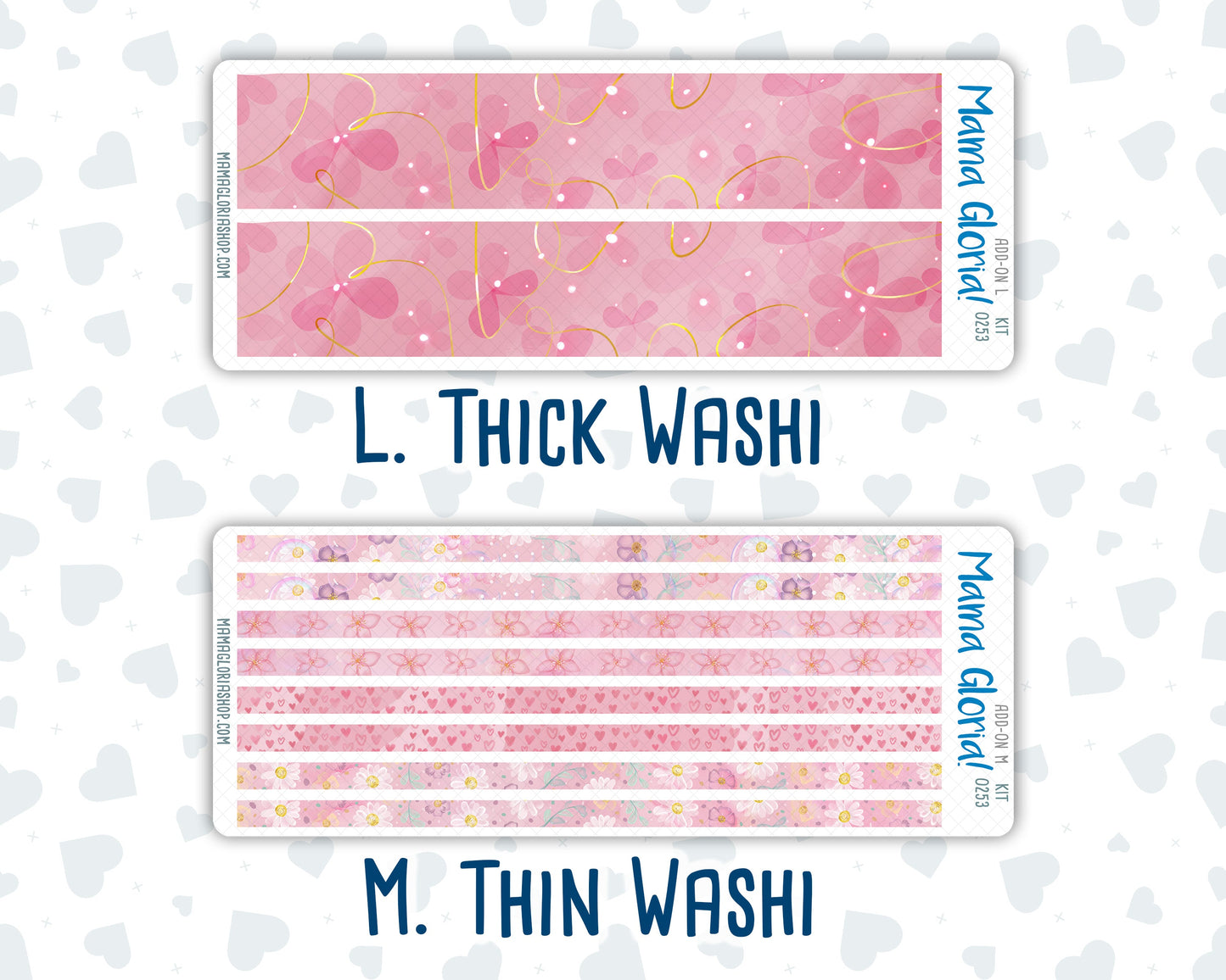 Kit 0253 - Add Ons - February - Rosy Daydreams - Planner Stickers