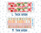 Kit 0271 - Add Ons - June - Strawberry Shore - Planner Stickers