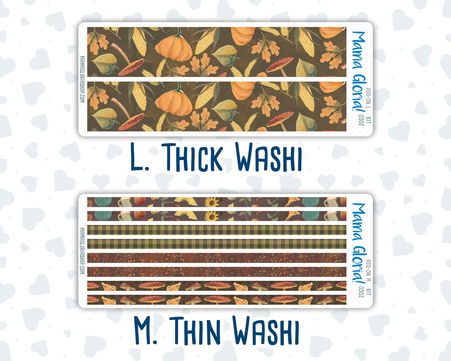 Kit 0302 - Add Ons - November - Thankful Season - Planner Stickers
