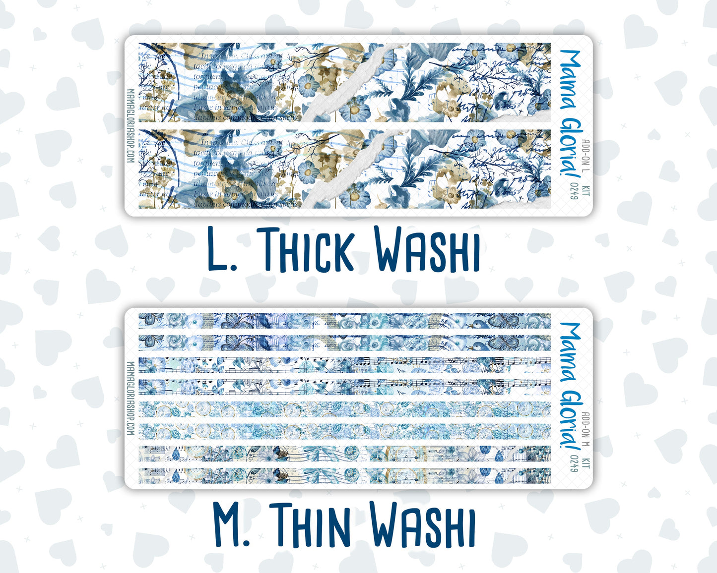 Kit 0249 - Add Ons - January - Icy Lace - Planner Stickers