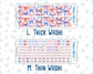 Kit 0273 - Add Ons - July - Americana In Bloom - Planner Stickers