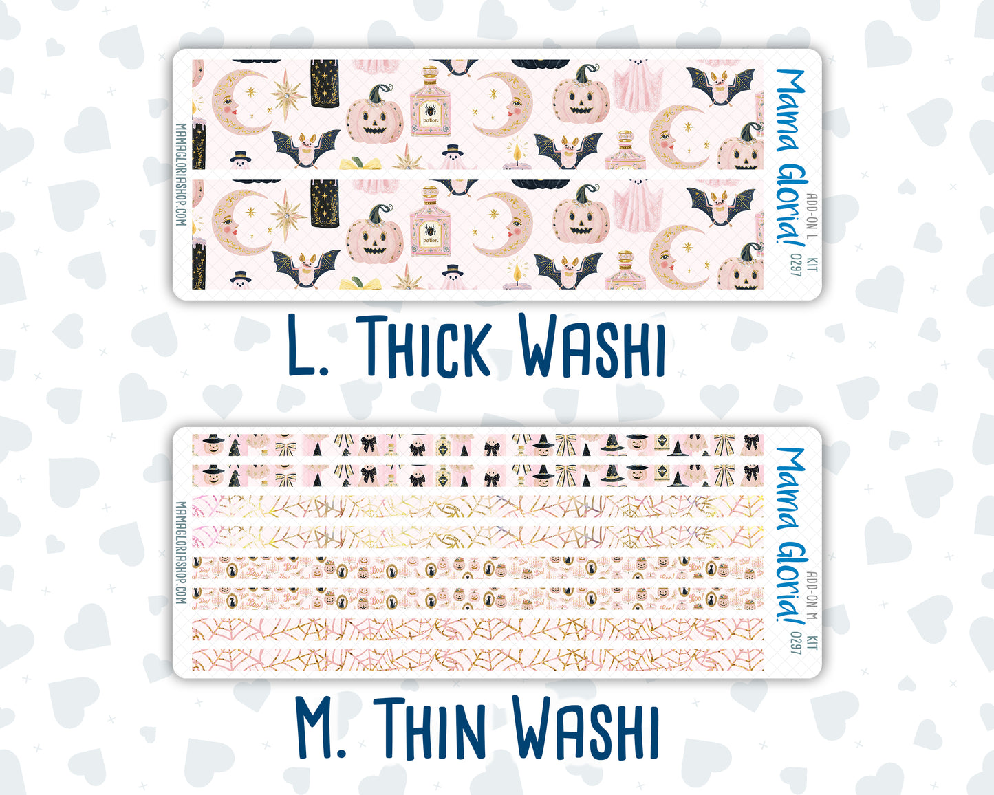 Kit 0297 - Add Ons - October - Pink Spell - Planner Stickers