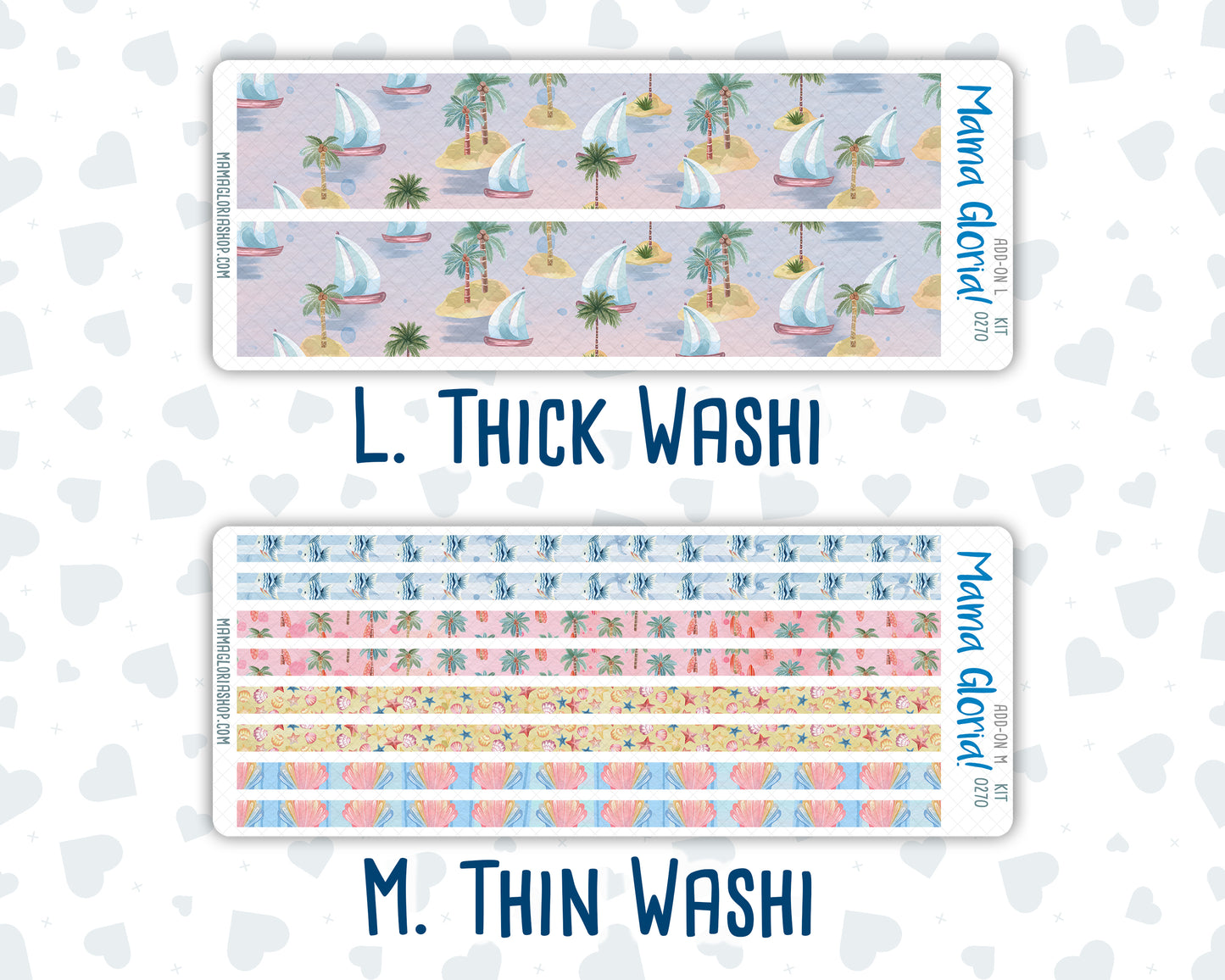 Kit 0270 - Add Ons - June - Beachside Bliss - Planner Stickers
