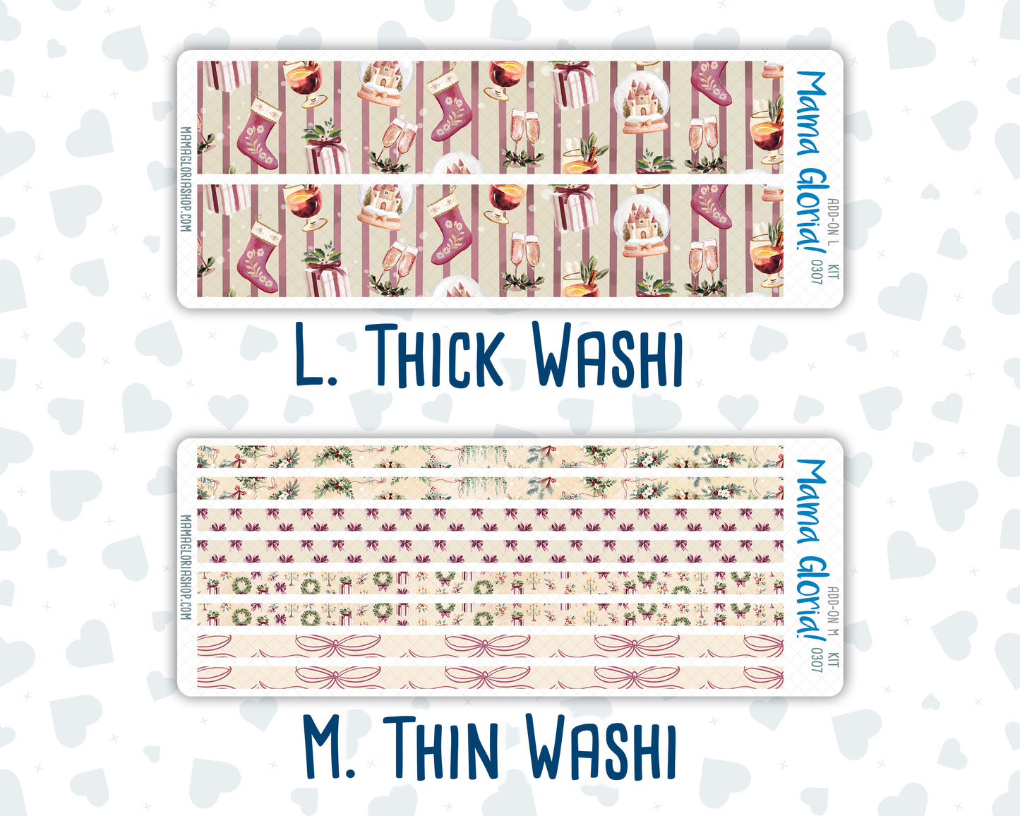Kit 0307 - Add Ons - December - Velvet Hearth - Planner Stickers
