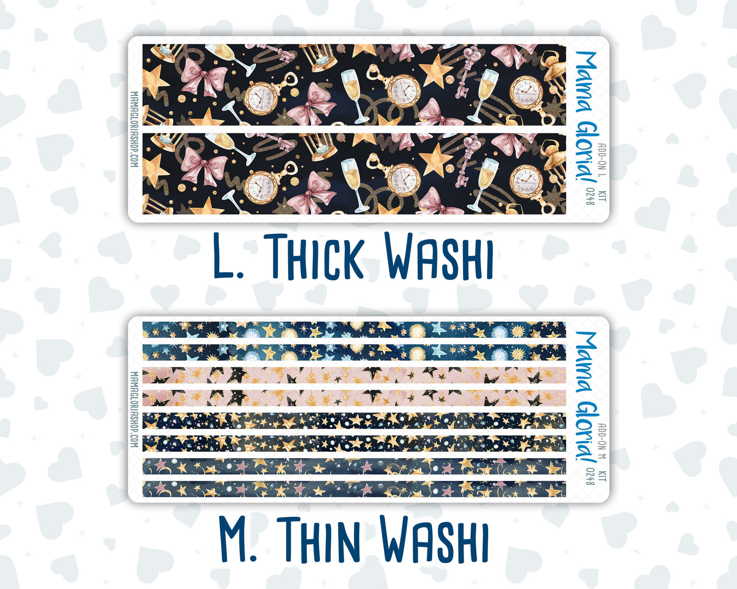 Kit 0248 - Add Ons - January - Midnight Countdown - Planner Stickers